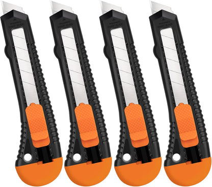 Box Cutter Retractable, 18mm Utility Knife, Razor Knife