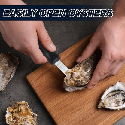 Oyster Shucking Knife - 2 Pack Professional Oyster Knife for All Kinds of Shells & Oysters, Durable Oyster Shucker Tools for Home & Restaurant Use