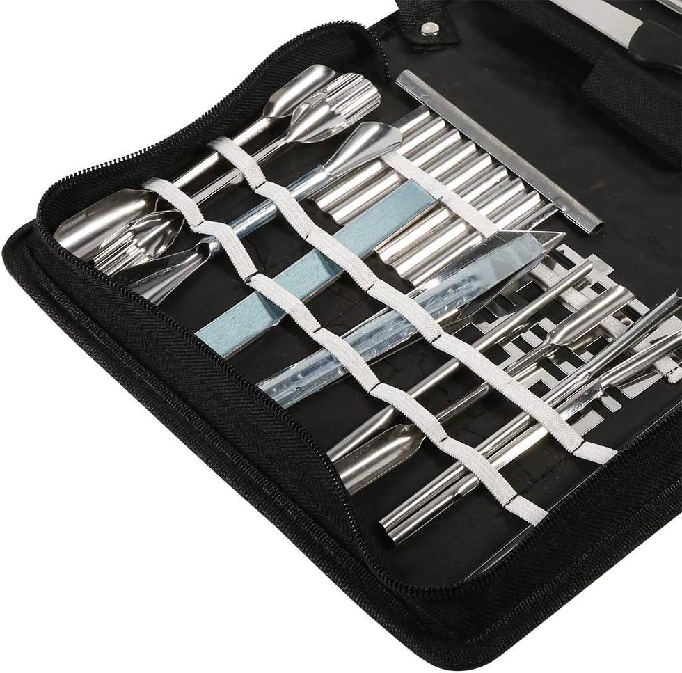 Culinary Carving Tool Kit, 1 Set 46Pcs Carving Tools Kit, Portable Vegetable Fruit Food Chisel Kitchen Cutting Products including Carry Bag Halloween Pumpkin Carving Kit
