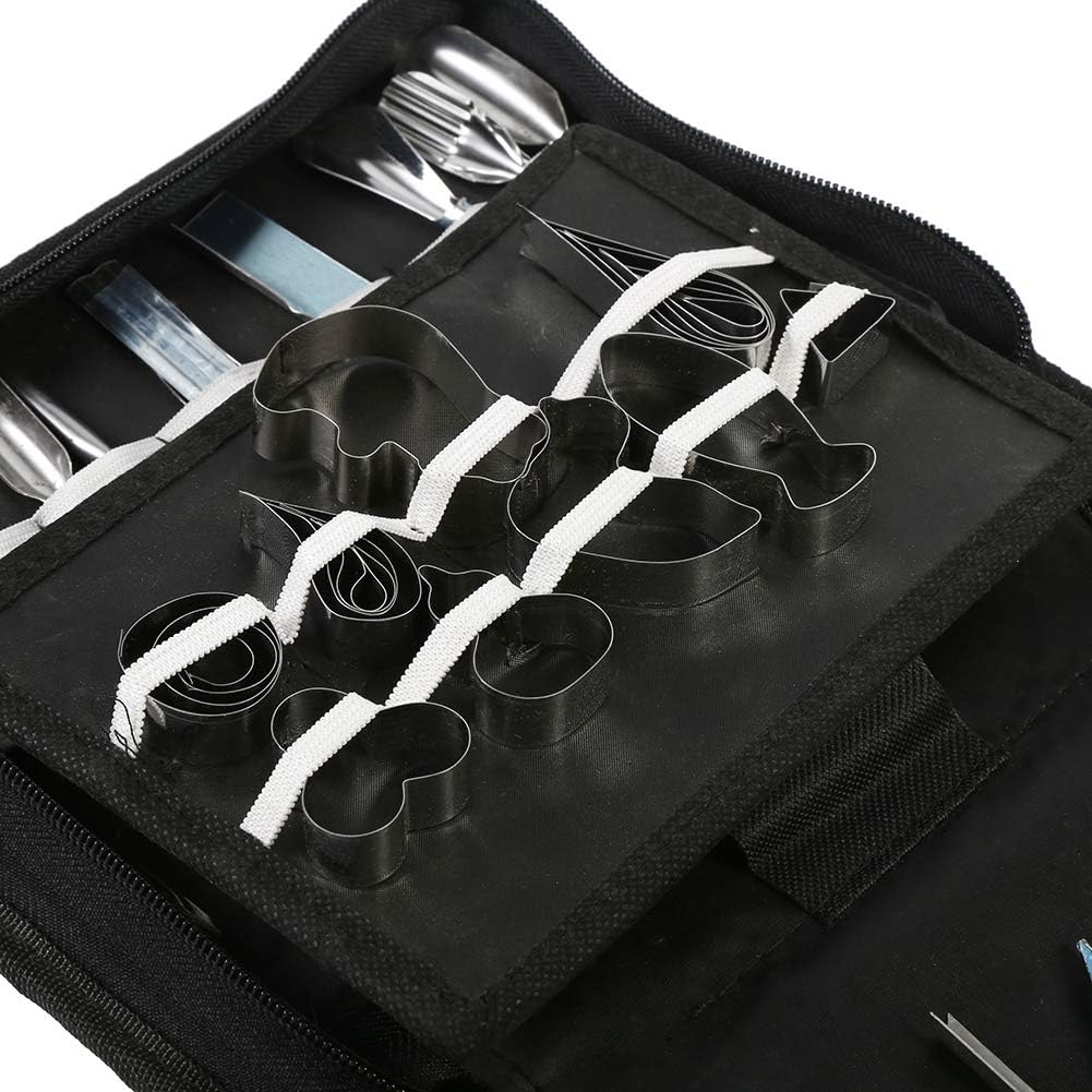 Culinary Carving Tool Kit, 1 Set 46Pcs Carving Tools Kit, Portable Vegetable Fruit Food Chisel Kitchen Cutting Products including Carry Bag Halloween Pumpkin Carving Kit