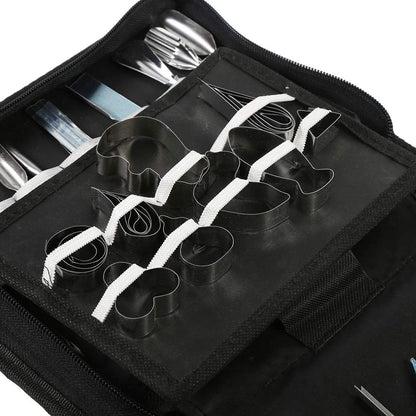 Culinary Carving Tool Kit, 1 Set 46Pcs Carving Tools Kit, Portable Vegetable Fruit Food Chisel Kitchen Cutting Products including Carry Bag Halloween Pumpkin Carving Kit
