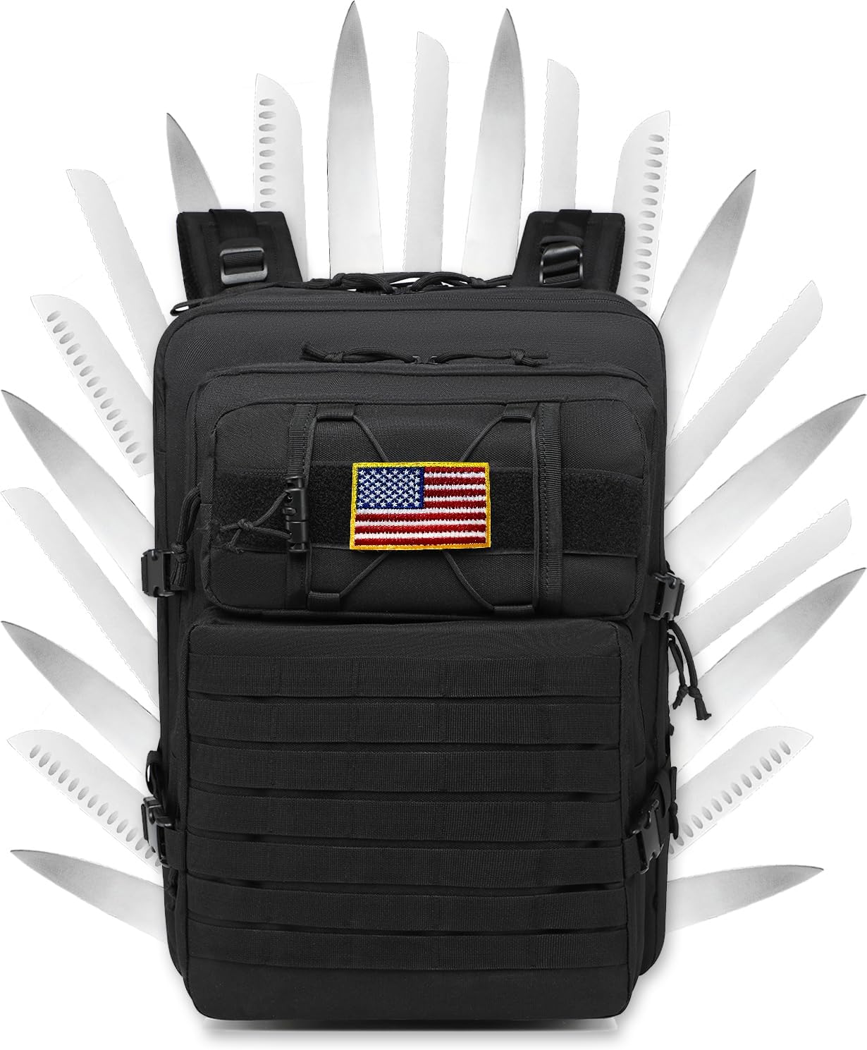Chef Knife Backpack for Men Professional Chef Knife Bag with 30+ Pockets | Tactical Chef Storage Bag for Professional Culinary Apprentice, for Knives and Tools, 17.3inch Laptop