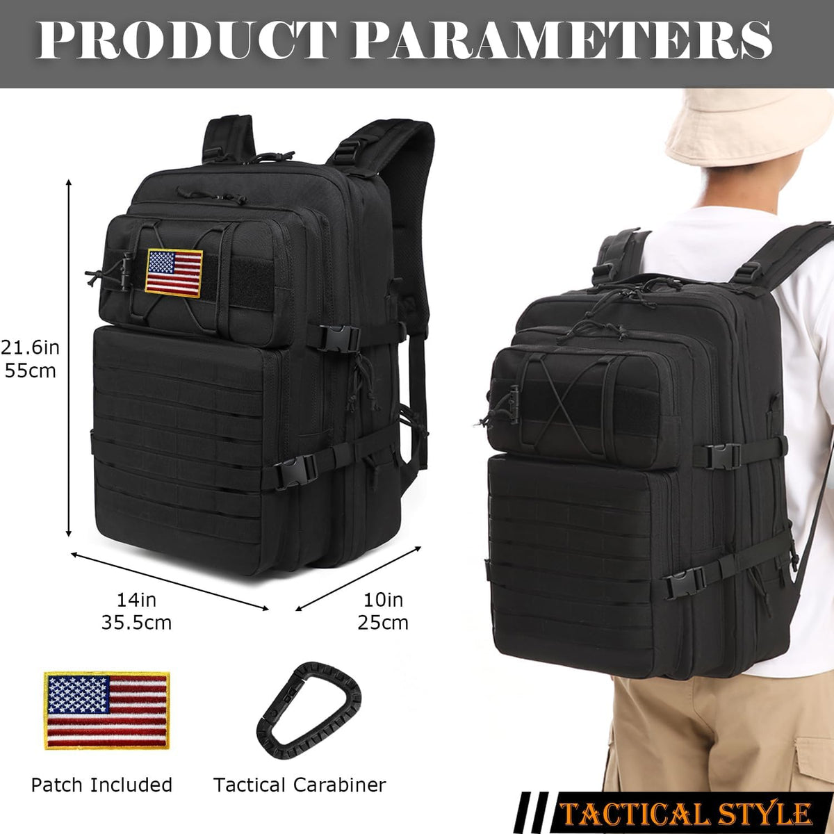 Chef Knife Backpack for Men Professional Chef Knife Bag with 30+ Pockets | Tactical Chef Storage Bag for Professional Culinary Apprentice, for Knives and Tools, 17.3inch Laptop