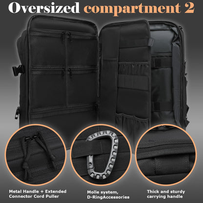 Chef Knife Backpack for Men Professional Chef Knife Bag with 30+ Pockets | Tactical Chef Storage Bag for Professional Culinary Apprentice, for Knives and Tools, 17.3inch Laptop