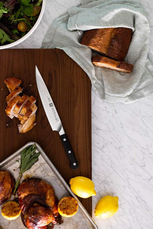 Pro 8-inch Razor-Sharp German Carving Knife, Made in Company-Owned German Factory with Special Formula Steel perfected for almost 300 Years, Dishwasher Safe