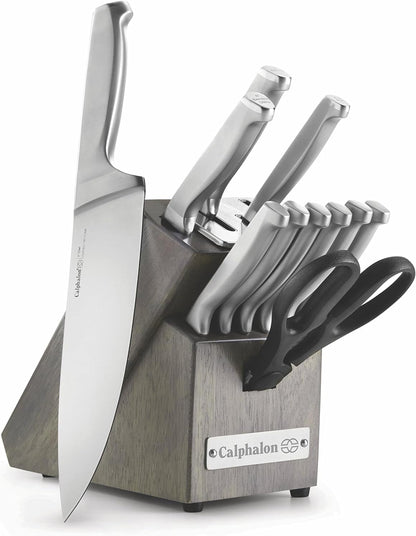 2017943 Stainless Steel 12 Piece Cutlery Block Set, Silver