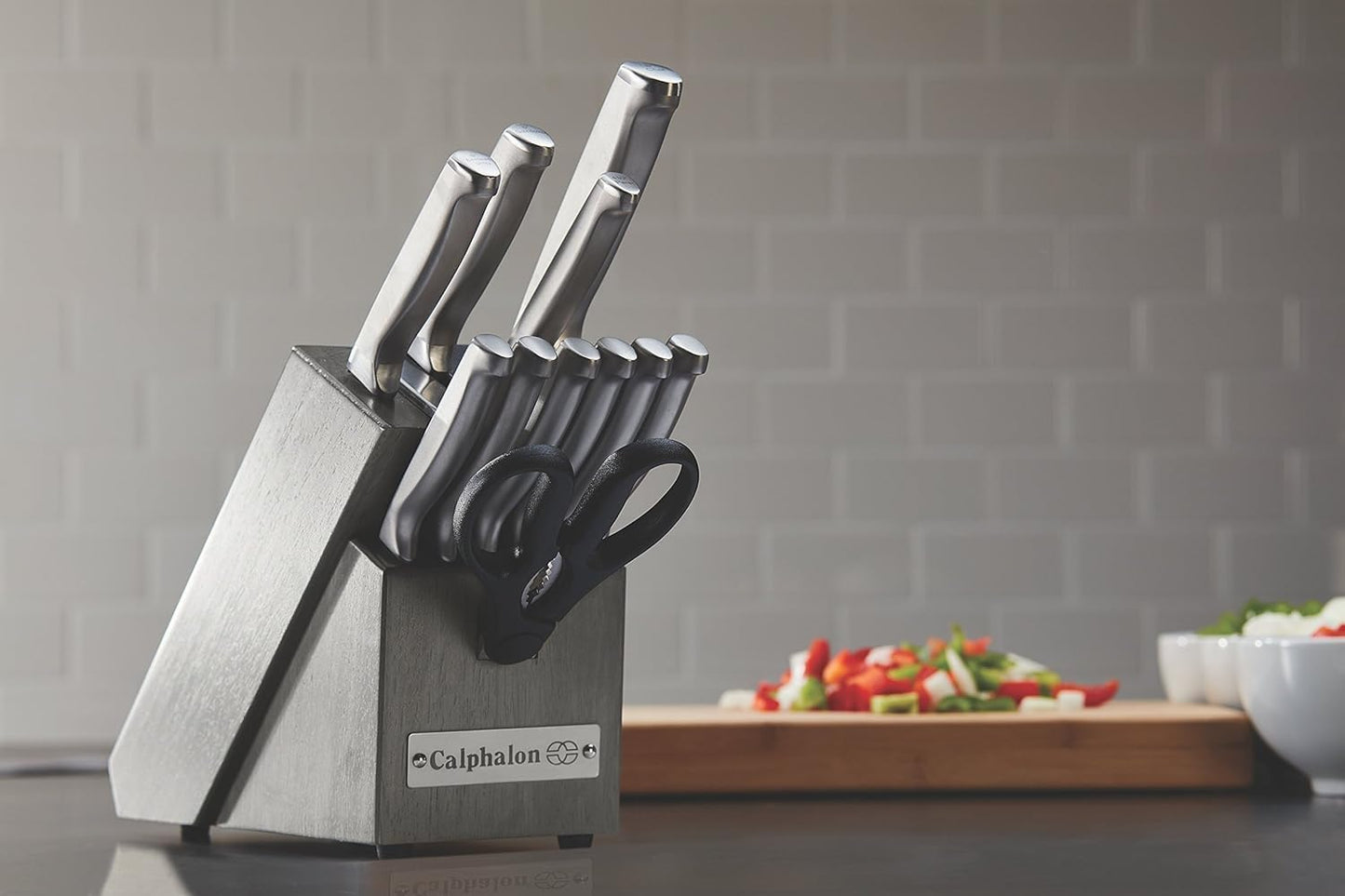 2017943 Stainless Steel 12 Piece Cutlery Block Set, Silver