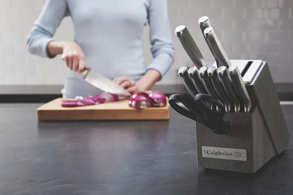 2017943 Stainless Steel 12 Piece Cutlery Block Set, Silver