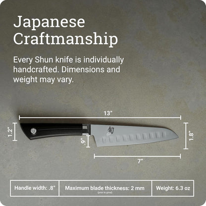 Sora 7" Hollow Ground Santoku Knife
