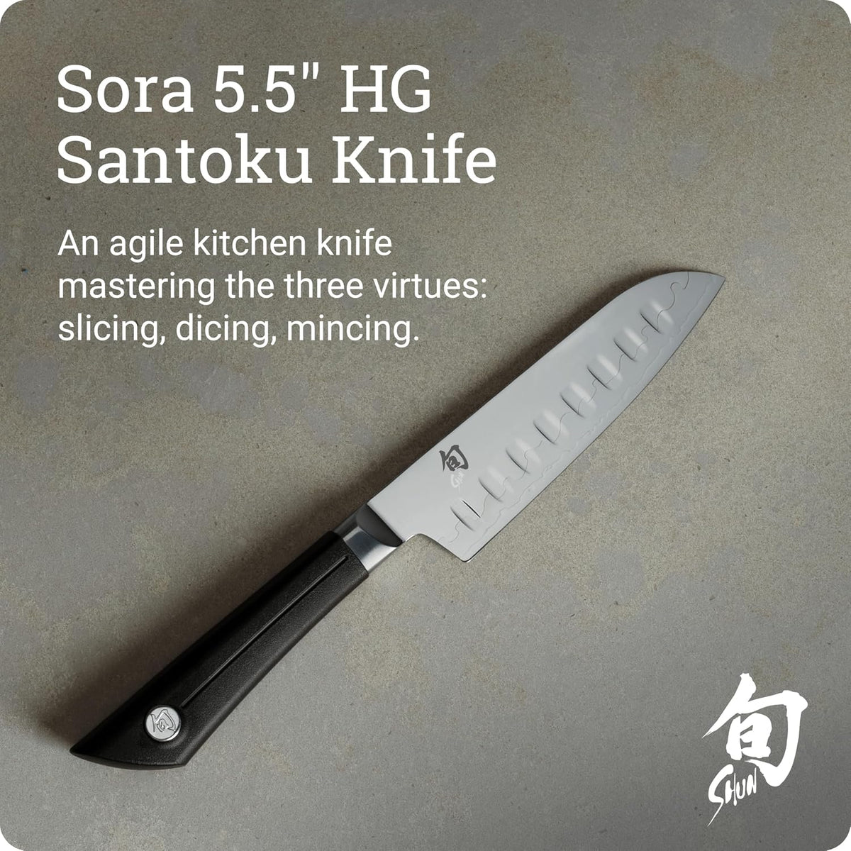 Sora 7" Hollow Ground Santoku Knife