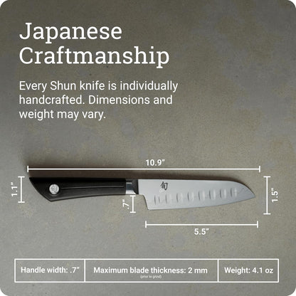 Sora 7" Hollow Ground Santoku Knife