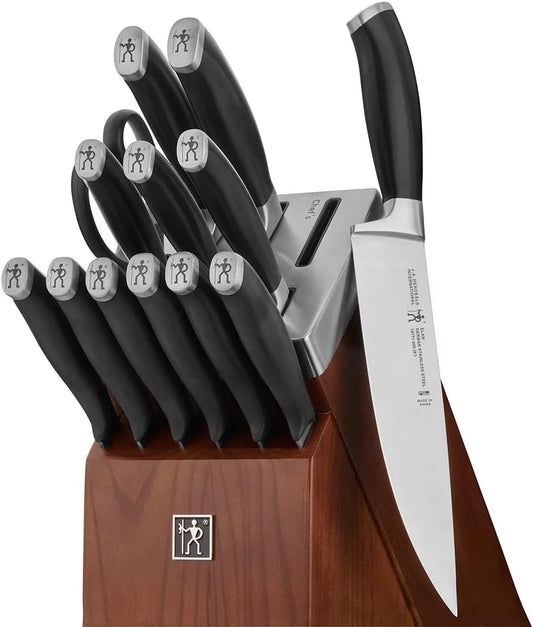 J.A. International Elan 14 Piece Set Self-Sharpening Block