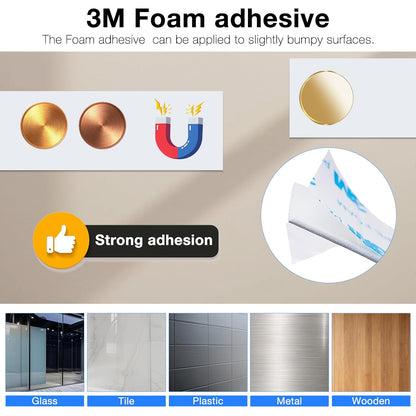 Bendable Adhesive Metal Strip for Magnets, (1 inch Wide X 15 ft Long) Flexible White Metal Tape Roll, White Ferrous Tape Stick on Wall to Hold Magnetic Products