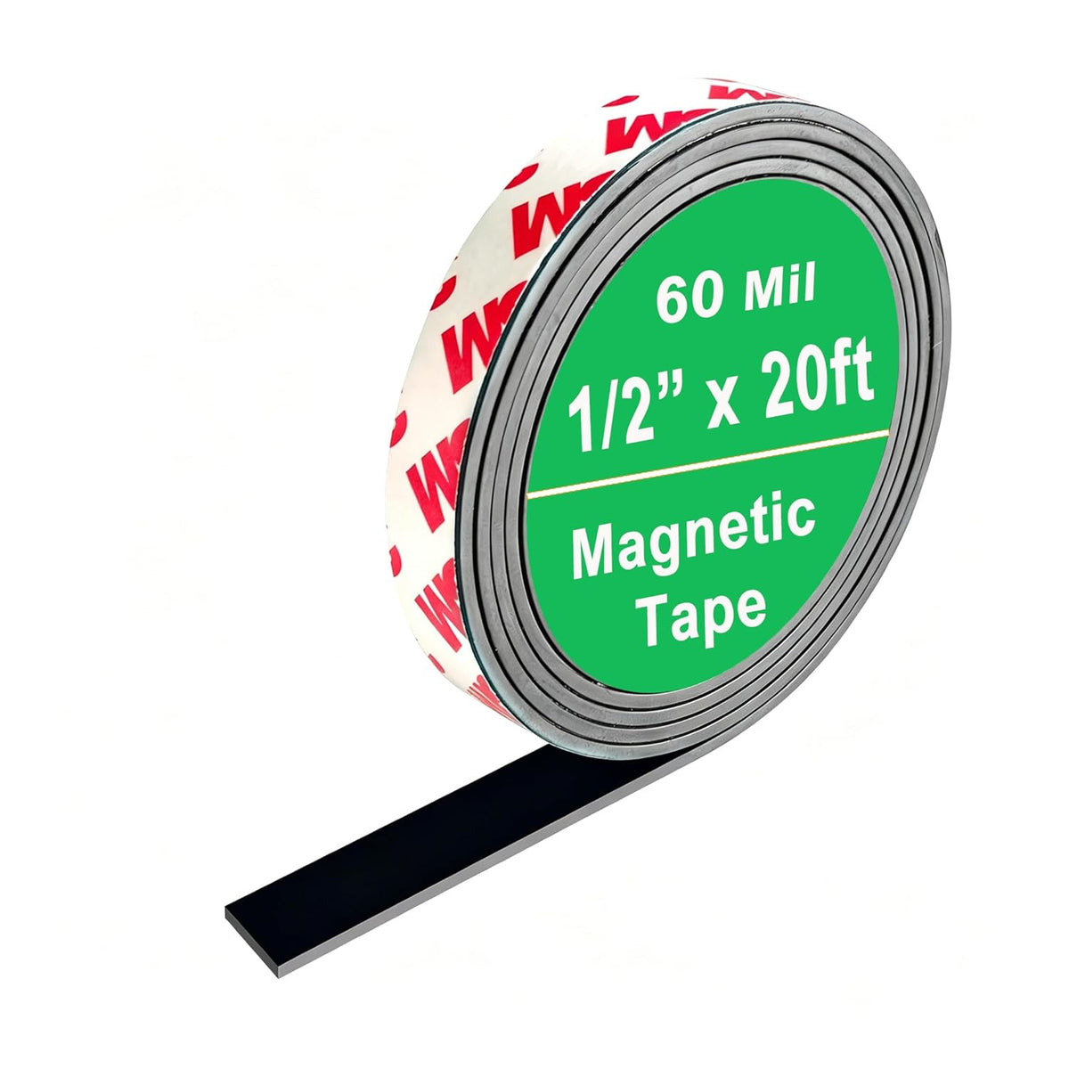 Bendable Adhesive Metal Strip for Magnets, (1 inch Wide X 15 ft Long) Flexible White Metal Tape Roll, White Ferrous Tape Stick on Wall to Hold Magnetic Products