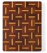 Premium End Grain Wooden Cutting Board with 3D Cube Illusion – Durable Butcher Block for Chopping, Serving & Display – Handcrafted Natural Hardwood
