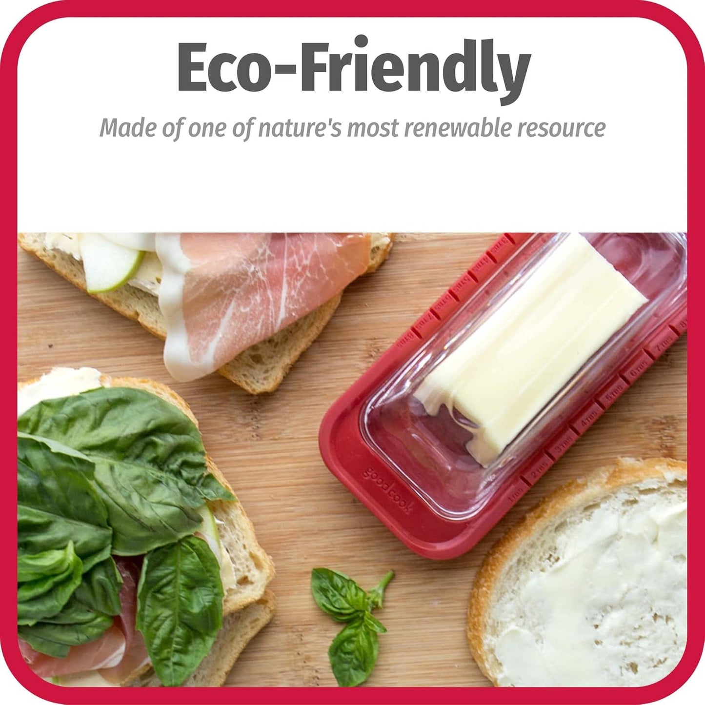 Everyday 10" x 14" Bamboo Cutting Board, Durable Edge-Grain Wood, Moisture-Resistant, Knife-Friendly, Wooden Chopping Board for Kitchen, Low-Maintenance, Natural Bamboo