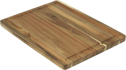 Everyday 10" x 14" Bamboo Cutting Board, Durable Edge-Grain Wood, Moisture-Resistant, Knife-Friendly, Wooden Chopping Board for Kitchen, Low-Maintenance, Natural Bamboo