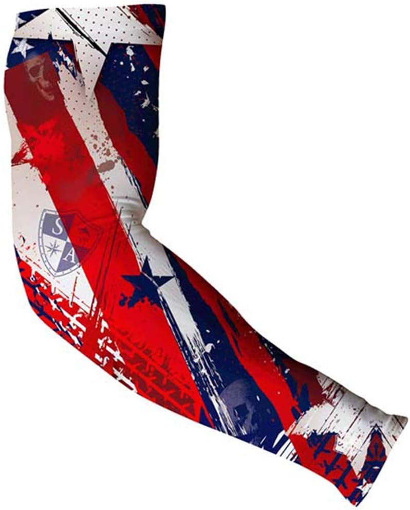 S A Soul of Adventure Compression Arm Sleeve UV 30+ Sun Protection, Moisture Wicking, 4-Way Stretch