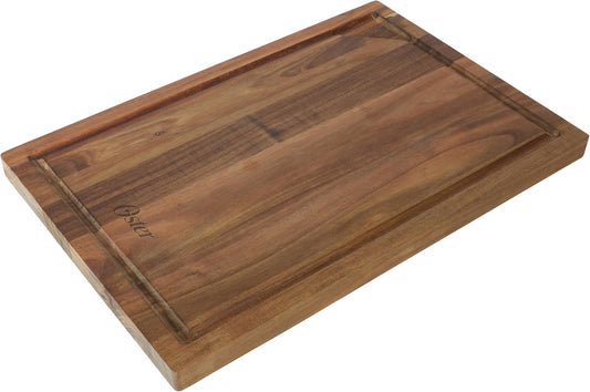 Thornwood 18 x 12 Inch Acacia Wood Cutting Board with Juice Grooves – Durable, Heavy Duty Chopping Board for Kitchen Prep