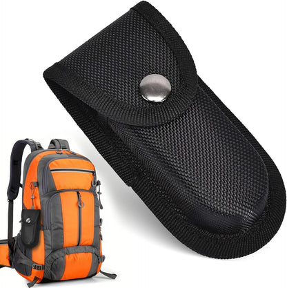 Nylon Pocket Knife Sheath, 5"-5.5" Folding EDC Knife Holster, Multitool Pouch with Snap Closure & Belt Loop, Vertical/Horizontal Carry for Camping and Hiking