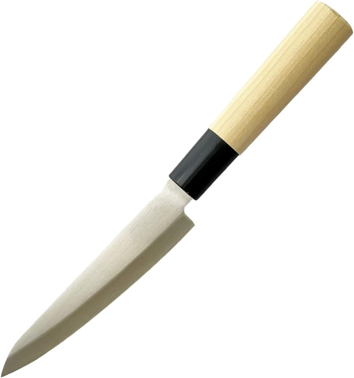 Seki Tsubazo Deba Knife 5.9-inch Blade and Japanese Painting Cloth Set, Japanese Chef Knife for Fish and Meats, Stainless Steel Blade & Genuine Wooden Handle