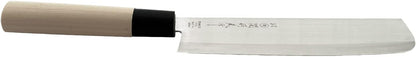 Seki Tsubazo Deba Knife 5.9-inch Blade and Japanese Painting Cloth Set, Japanese Chef Knife for Fish and Meats, Stainless Steel Blade & Genuine Wooden Handle