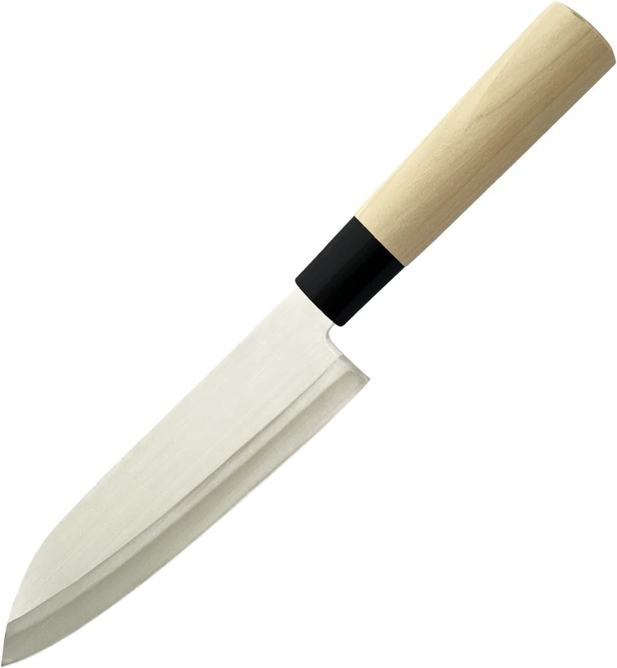 Seki Tsubazo Deba Knife 5.9-inch Blade and Japanese Painting Cloth Set, Japanese Chef Knife for Fish and Meats, Stainless Steel Blade & Genuine Wooden Handle