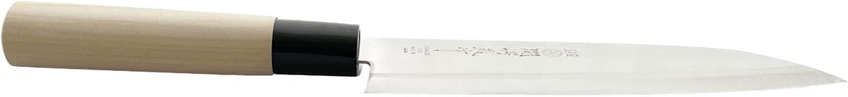 Seki Tsubazo Deba Knife 5.9-inch Blade and Japanese Painting Cloth Set, Japanese Chef Knife for Fish and Meats, Stainless Steel Blade & Genuine Wooden Handle