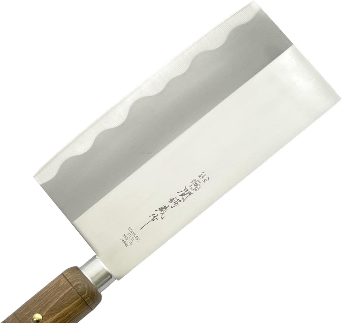 Seki Tsubazo Deba Knife 5.9-inch Blade and Japanese Painting Cloth Set, Japanese Chef Knife for Fish and Meats, Stainless Steel Blade & Genuine Wooden Handle