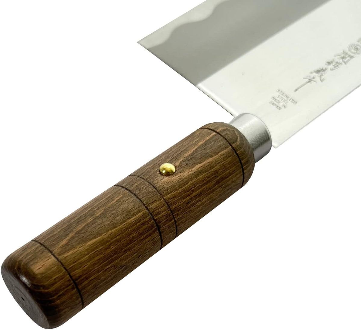 Seki Tsubazo Deba Knife 5.9-inch Blade and Japanese Painting Cloth Set, Japanese Chef Knife for Fish and Meats, Stainless Steel Blade & Genuine Wooden Handle