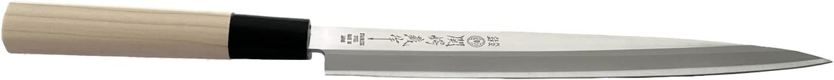 Seki Tsubazo Deba Knife 5.9-inch Blade and Japanese Painting Cloth Set, Japanese Chef Knife for Fish and Meats, Stainless Steel Blade & Genuine Wooden Handle