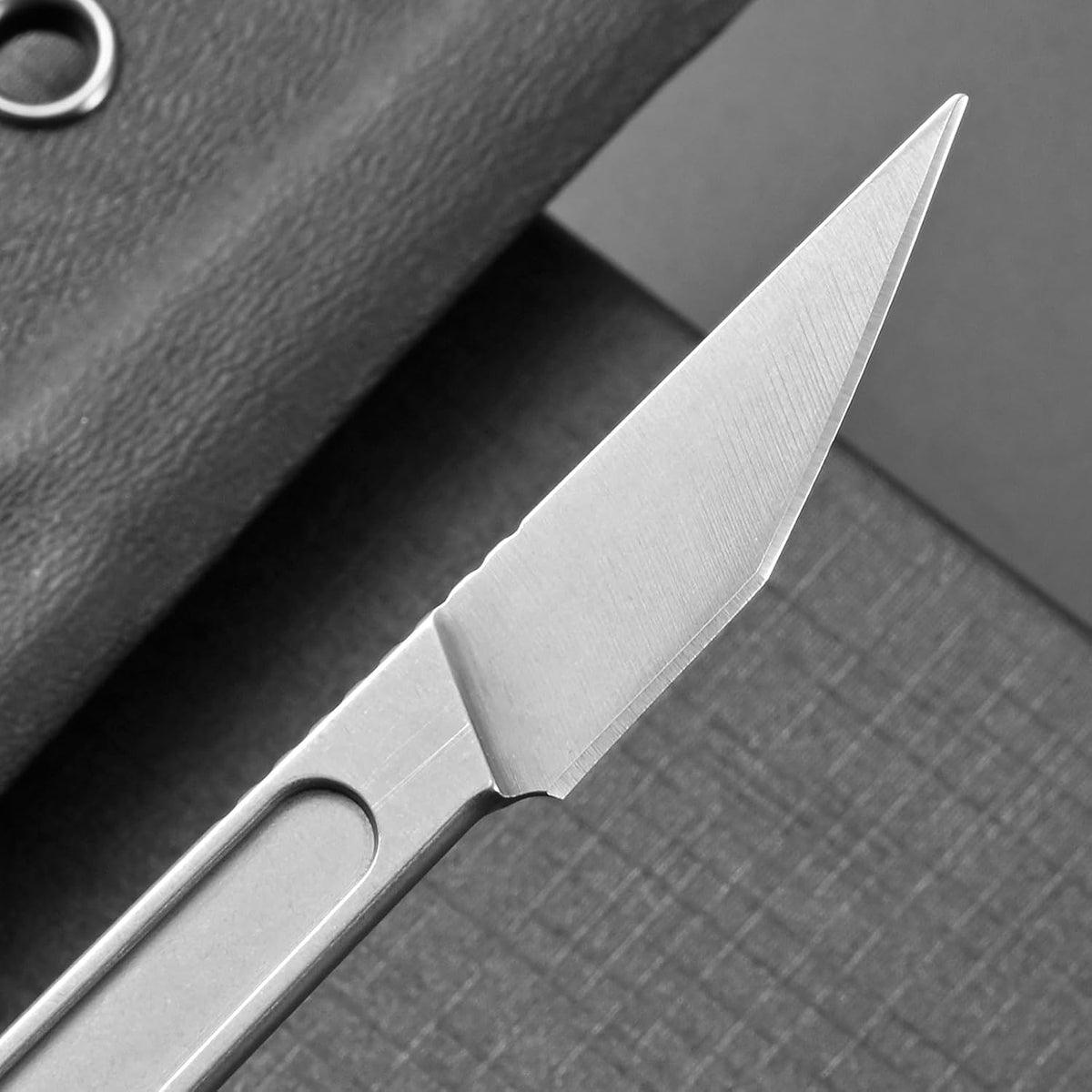 Ccanku C1104 Fixed Blade Knife D2 Blade Stainless Steel Handle Claw Knife for Hunting, EDC Tool, Survival, Camping Outdoor with K Sheath (Black)