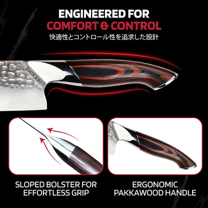 Nakiri Knife – Japanese Cleaver with 3-Layer Damascus VG10 Blade – 7 Inch Vegetable Knife Full Tang – Ergonomic Pakkawood Handle – Nakiri Knives Japanese Style