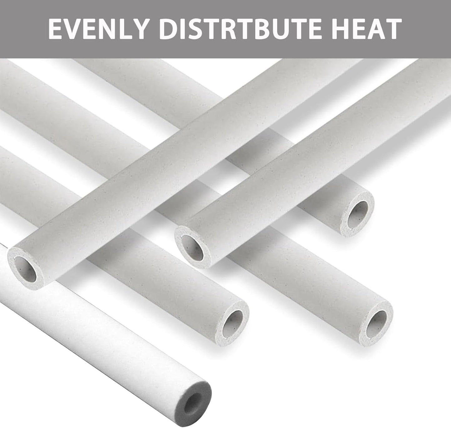 9.5" Long Grill Ceramic Rods Replacement for DCS 30 36 48 Inch Gas Grill, Ceramic Radiant for DCS Grill 245398, DCSCT, 18 Pack