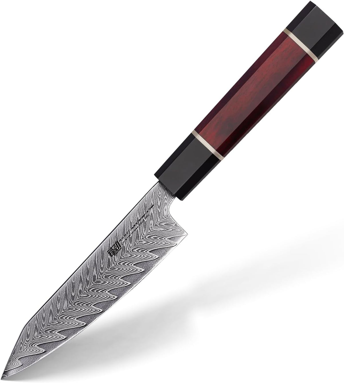 8 Inch Japanese Chef's Knife, Premium Damascus Steel Construction Kitchen Knife, Multifunctional Gyuto Knife, Exceptional Cutting Performance (Samurai Series)