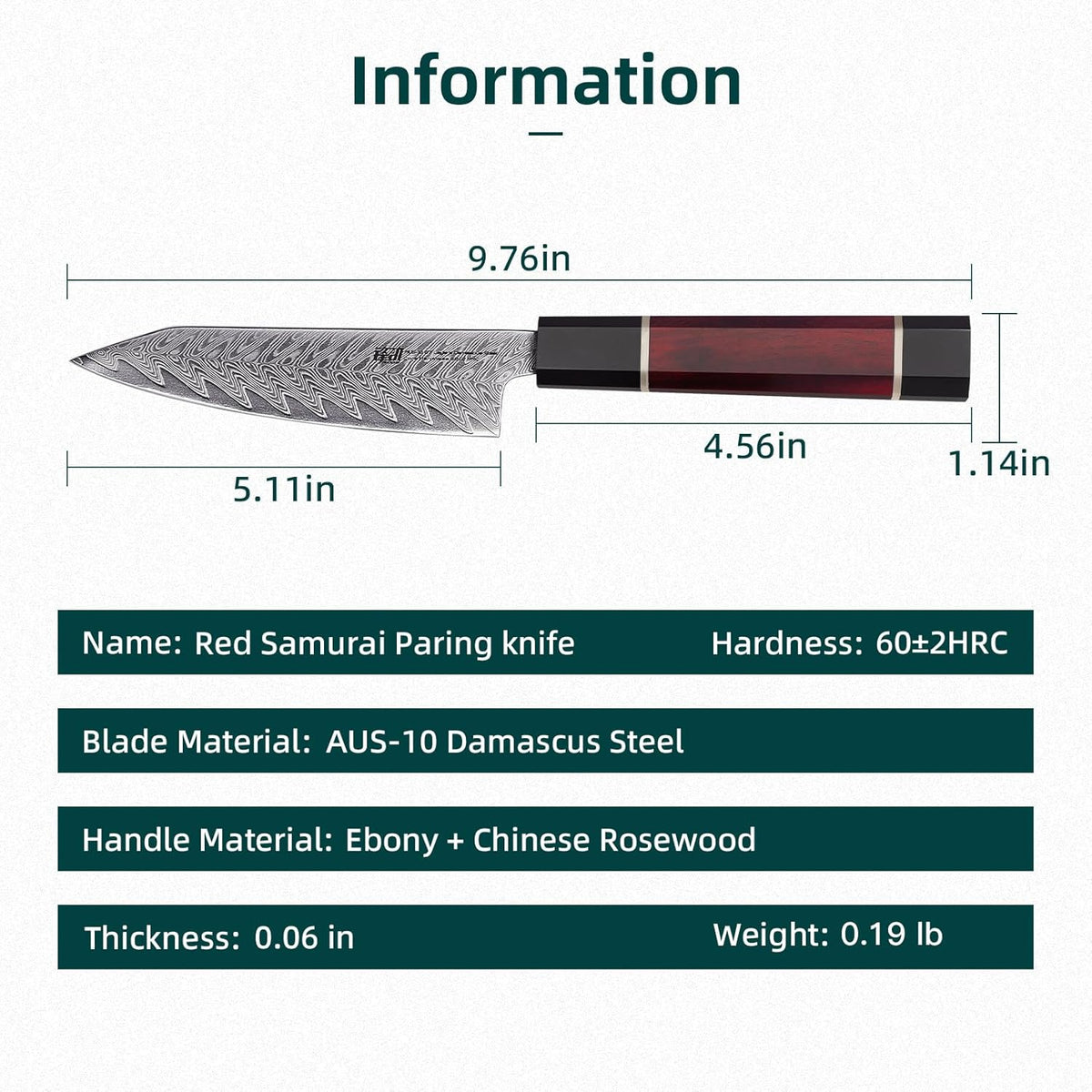8 Inch Japanese Chef's Knife, Premium Damascus Steel Construction Kitchen Knife, Multifunctional Gyuto Knife, Exceptional Cutting Performance (Samurai Series)