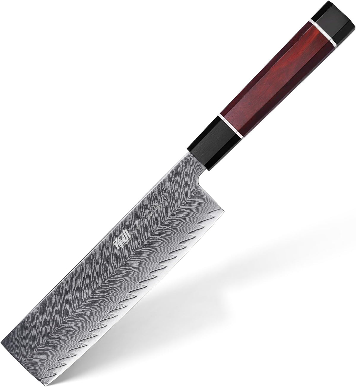 8 Inch Japanese Chef's Knife, Premium Damascus Steel Construction Kitchen Knife, Multifunctional Gyuto Knife, Exceptional Cutting Performance (Samurai Series)