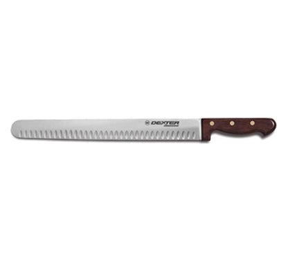 13062 14" Duo-Edge Roast Slicer, Wide Blade High Carbon Steel Carving Knife with Hollow Ground Edges, Connoisseur Series, NSF Certified, Precision Meat Cutting Tool, Made in USA