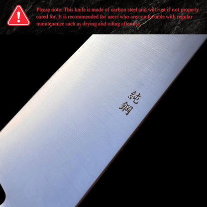 HC Japanese Gyuto Chef's Knife 8.2" (210mm) Made in JAPAN, Professional Kitchen Chef Knife, Super Sharp Japanese Carbon Steel Blade, Full Tang Pakkawood Handle, Black