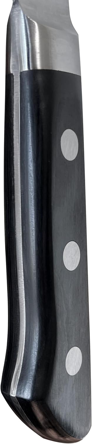 HC Japanese Gyuto Chef's Knife 8.2" (210mm) Made in JAPAN, Professional Kitchen Chef Knife, Super Sharp Japanese Carbon Steel Blade, Full Tang Pakkawood Handle, Black