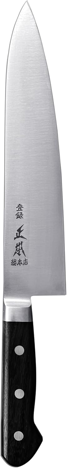 HC Japanese Gyuto Chef's Knife 8.2" (210mm) Made in JAPAN, Professional Kitchen Chef Knife, Super Sharp Japanese Carbon Steel Blade, Full Tang Pakkawood Handle, Black