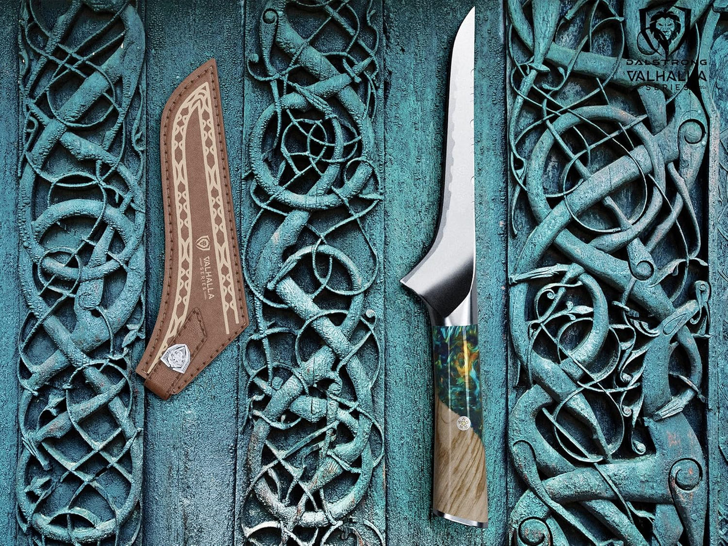 BBQ Piranha Knife 6" — Built-In Bottle Opener & Serrated Spine — 9CR18MOV HC Steel — For Grill-Side Cutting, Scoring & BBQ Service — Celestial Resin Handle, Valhalla, customer support