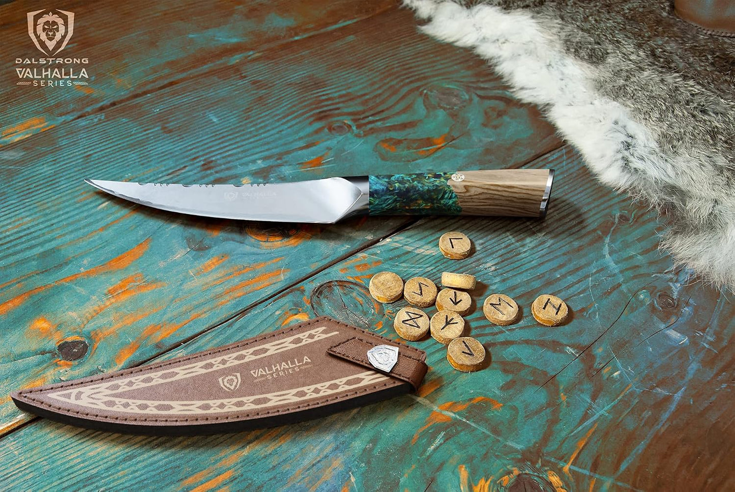 BBQ Piranha Knife 6" — Built-In Bottle Opener & Serrated Spine — 9CR18MOV HC Steel — For Grill-Side Cutting, Scoring & BBQ Service — Celestial Resin Handle, Valhalla, customer support