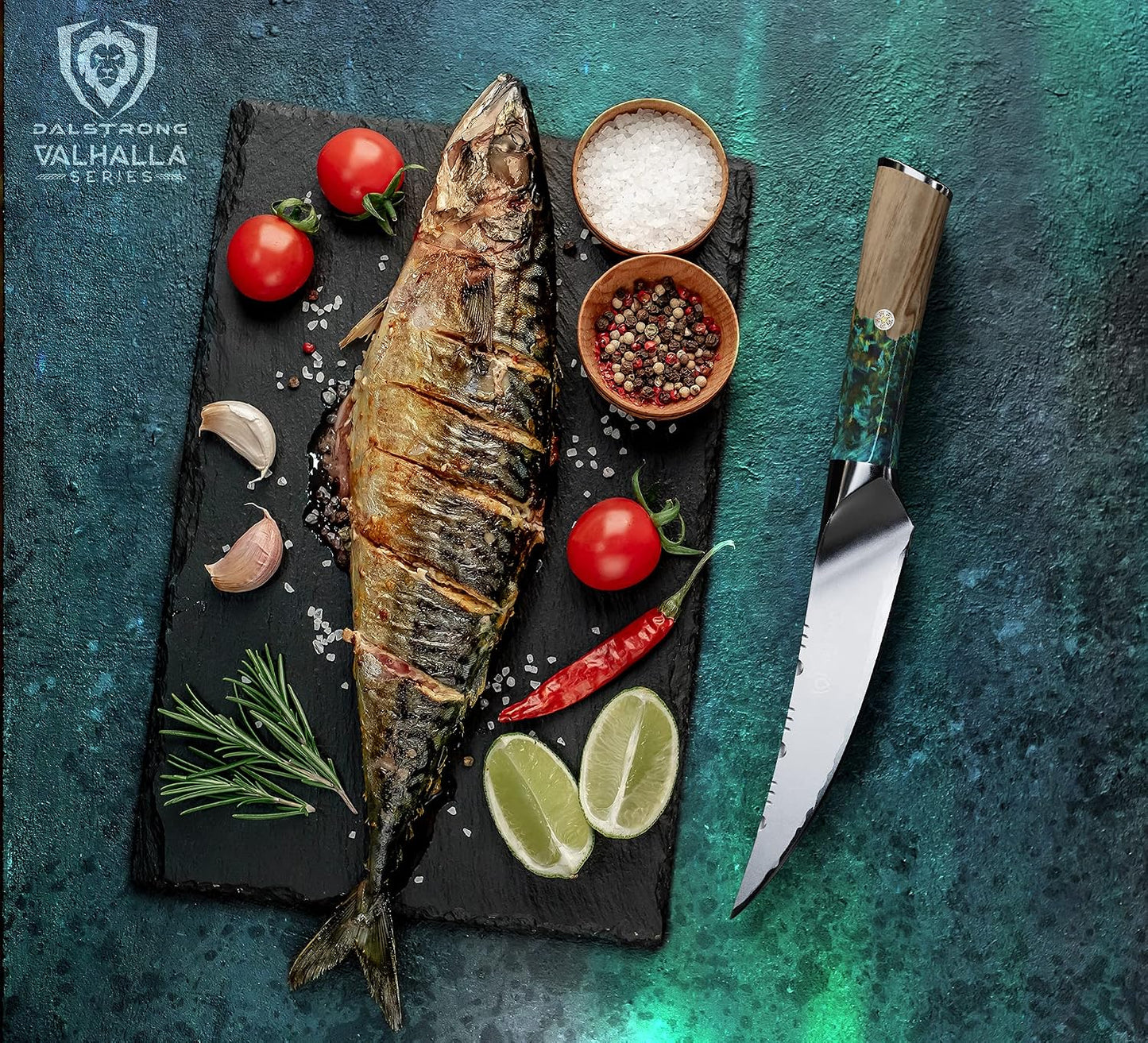 BBQ Piranha Knife 6" — Built-In Bottle Opener & Serrated Spine — 9CR18MOV HC Steel — For Grill-Side Cutting, Scoring & BBQ Service — Celestial Resin Handle, Valhalla, customer support