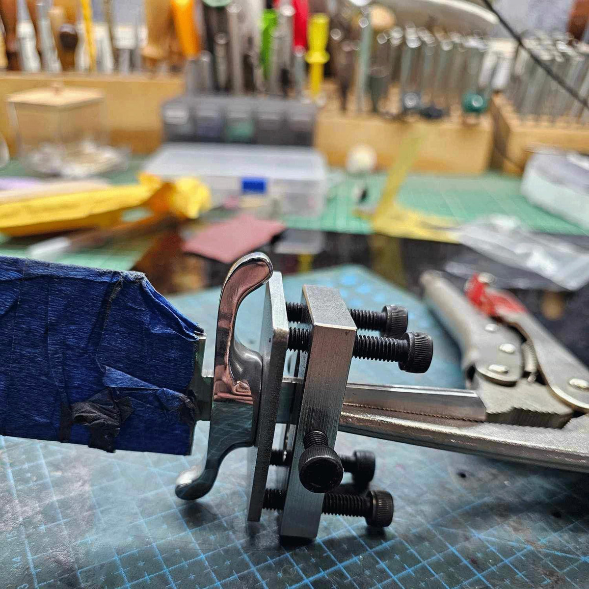 GUARD PRESS for Knife Makers great for making hidden tang knives.