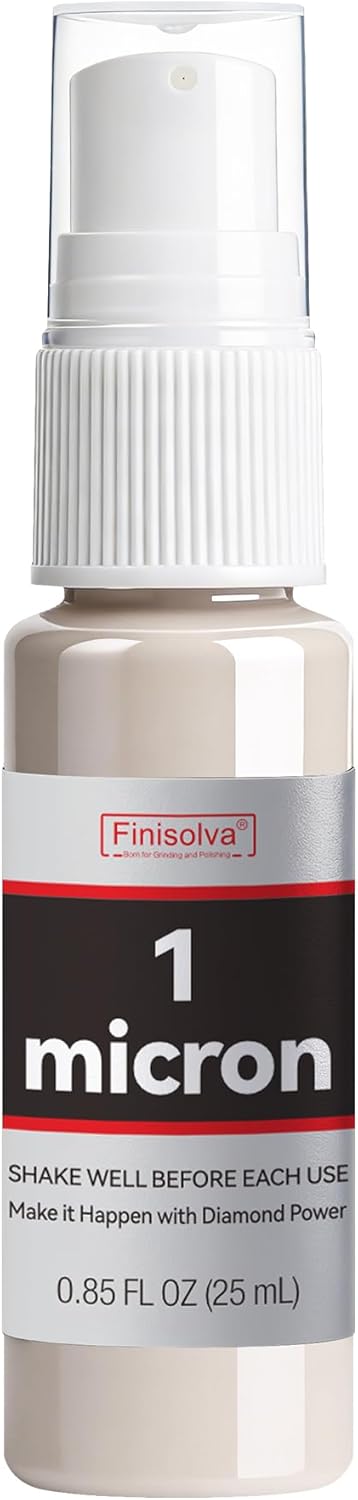 1 Micron Diamond Emulsion, Diamond Stropping Compound for Knife Sharpening | 0.85 Fl OZ/25 ML Suspension for Leather Strops, Wool Pads & Polishing Cloths; Polishes Tools, Metal, Glass, Ceramic & Stone