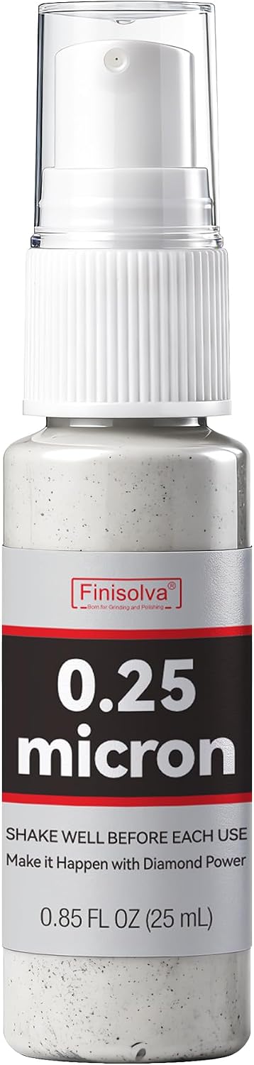 1 Micron Diamond Emulsion, Diamond Stropping Compound for Knife Sharpening | 0.85 Fl OZ/25 ML Suspension for Leather Strops, Wool Pads & Polishing Cloths; Polishes Tools, Metal, Glass, Ceramic & Stone
