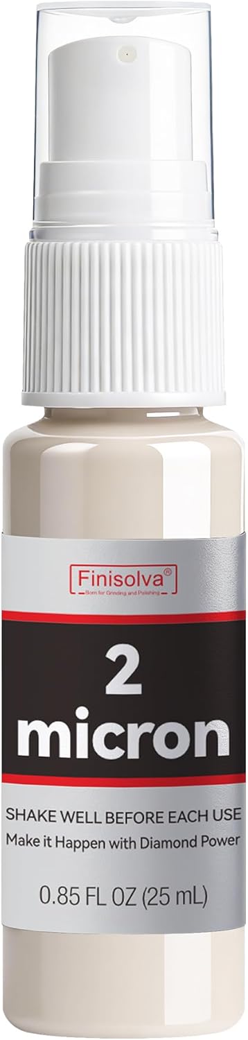 1 Micron Diamond Emulsion, Diamond Stropping Compound for Knife Sharpening | 0.85 Fl OZ/25 ML Suspension for Leather Strops, Wool Pads & Polishing Cloths; Polishes Tools, Metal, Glass, Ceramic & Stone
