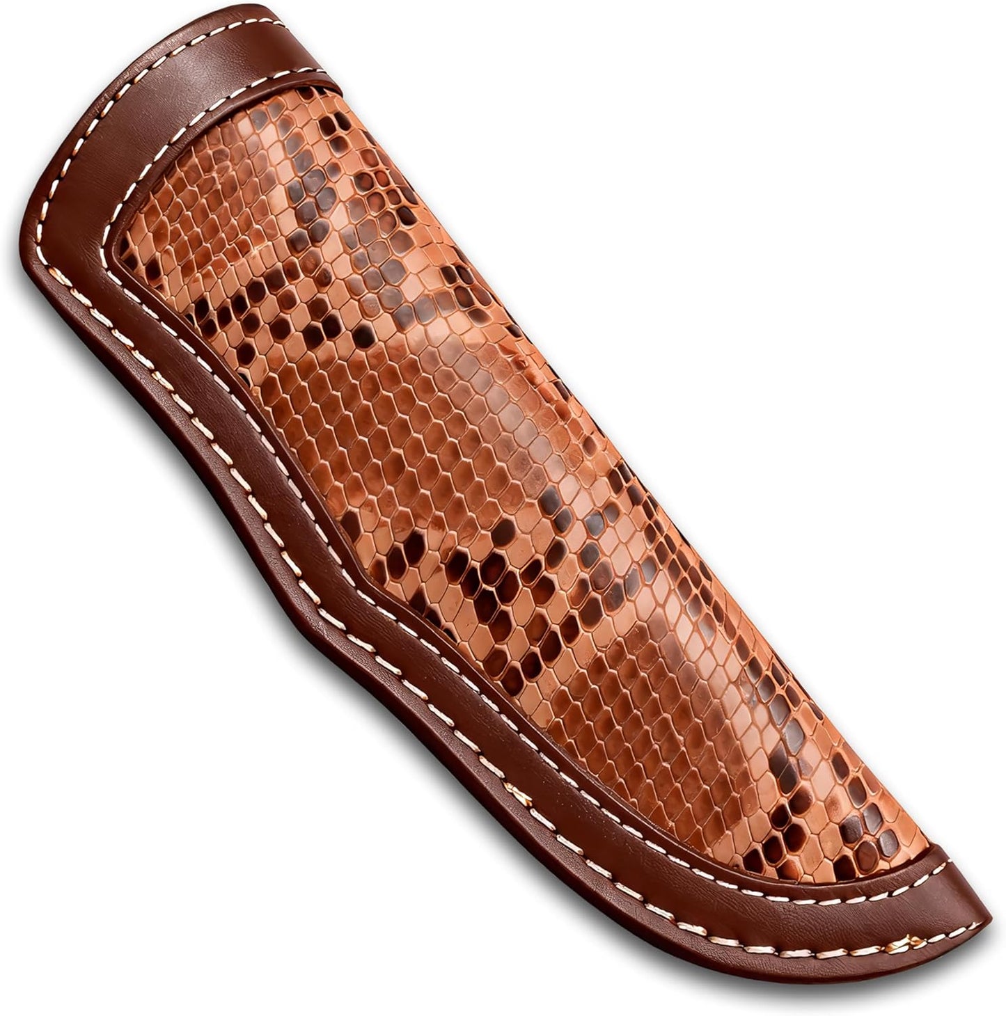 Custom Premium Quality Leather Sheath, Tooled Crocodile Leather Sheath, Hunting Knife Sheath, Universal Knife Sheath, Fit up to 8.0" Blade, 100% Real Laether (Crocodile Leather, 9.0" Inches)