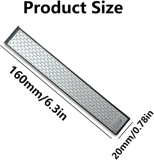 Diamond Knife Sharpening Stones Set, 240#400#600#1000# Grit, Diamond Whetstones with a Non-Slip Base for fix angle Sharpener, Knife Sharpener for Kitchen Outdoor (B)